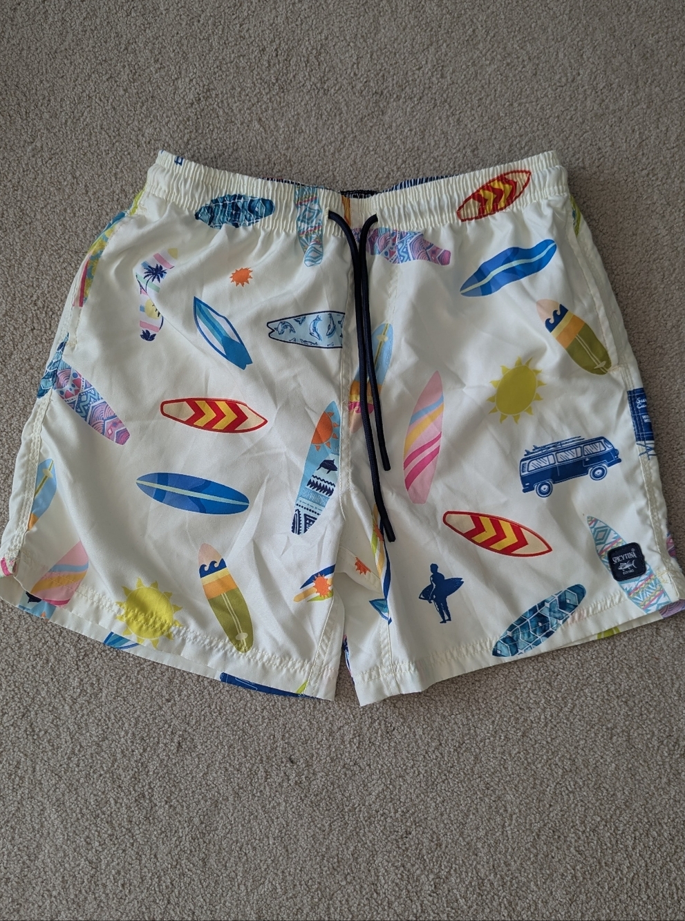 SPICY TUNA Men's Surf Boards Swim Shorts Sz L